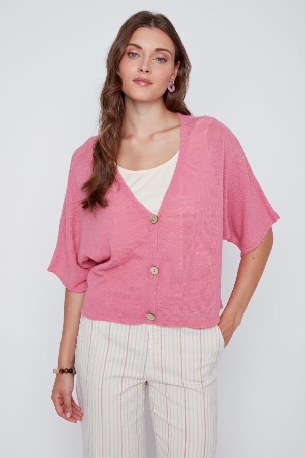 Cardigan manches courtes - 2618014 - C.Y.C. Coco Y. Club Inc
