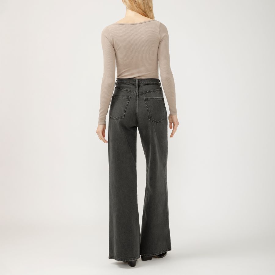 Jean taille haute à jambes ultra larges très recherché - L28933ADB559 - Silver Jeans