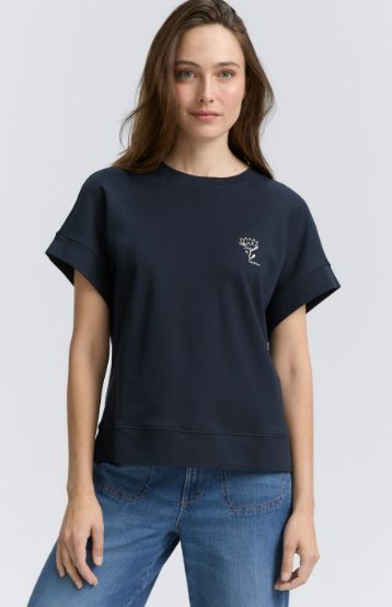 T-shirt col rond ample - 1048304 - Tom Tailor