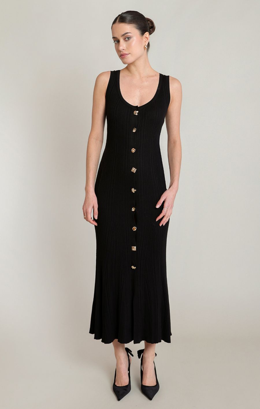 Robe longue boutonnée