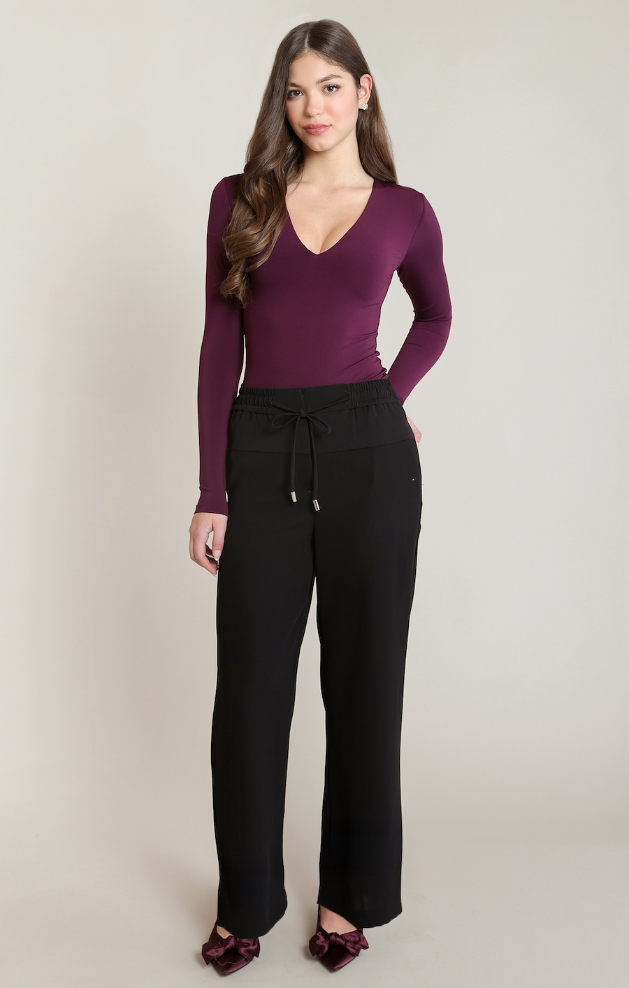 Pantalon jambe large satin - 2822709 D - Dex