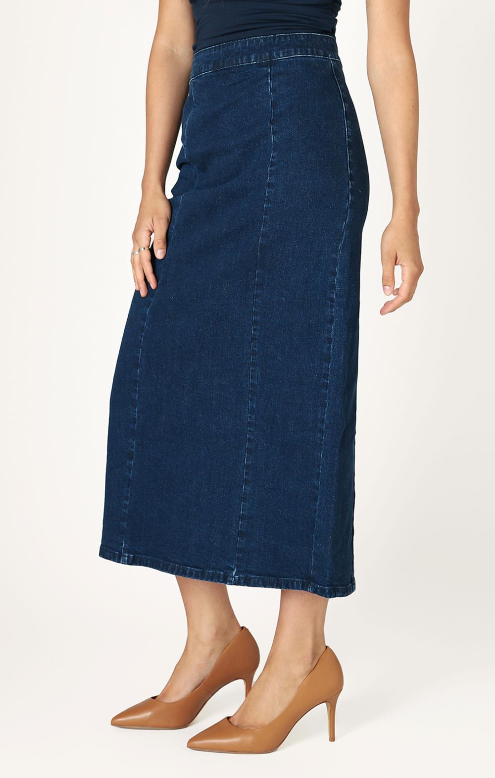 Jupe jeans maxi