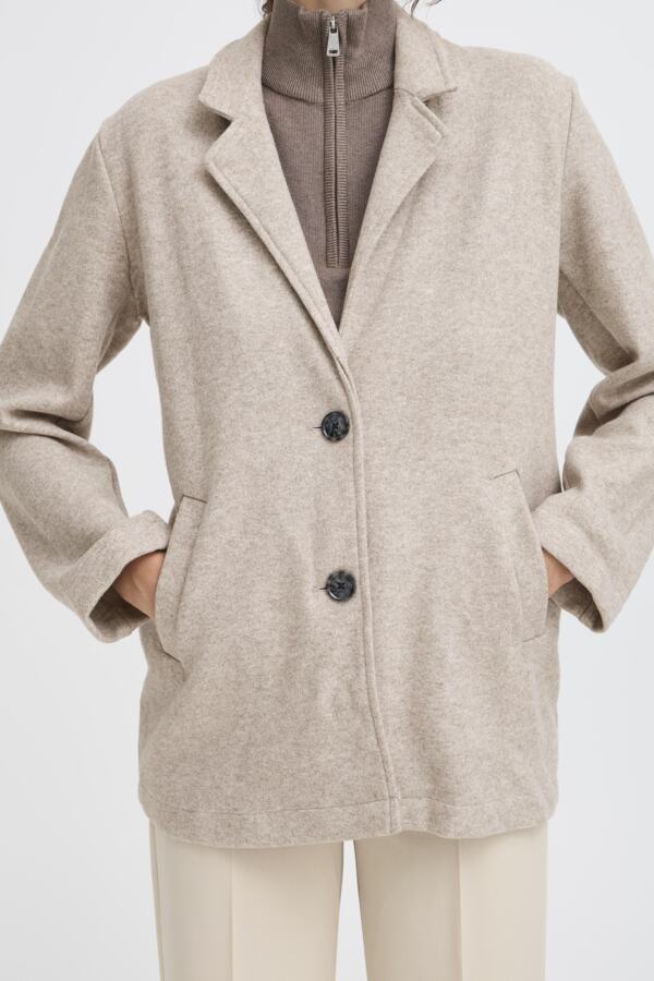 Manteau lainage mi-long