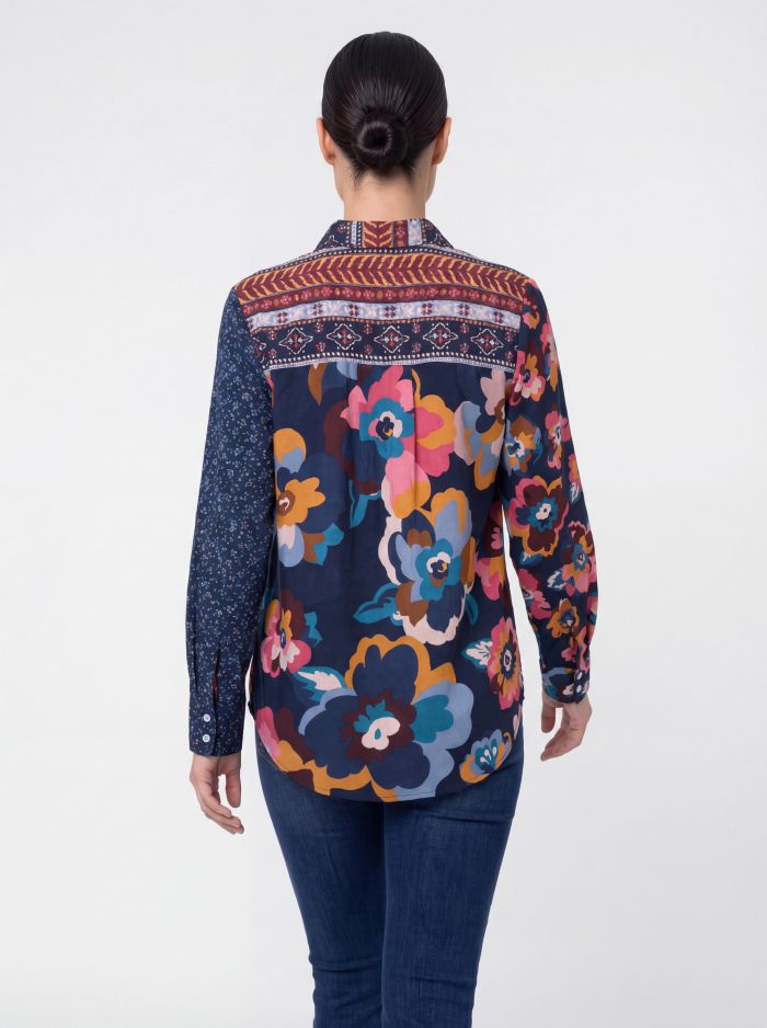Blouse manches longues imprimée