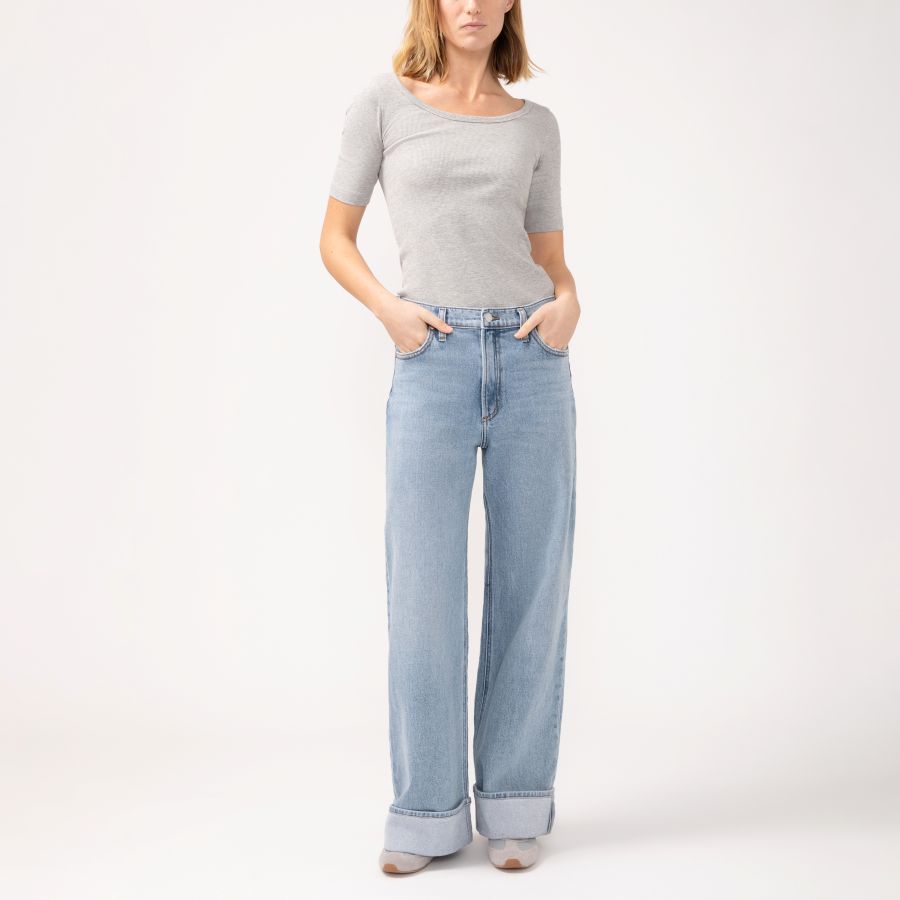 Jeans jambe large Highly Desirable - L28952AGR209 - Silver Jeans