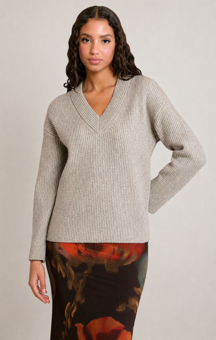 Chandail tricot v neck - 2827034 D - Dex