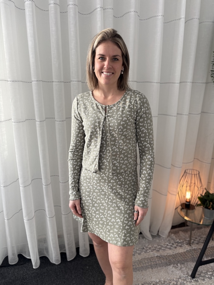 Cardigan fleuri - mcspaw06435 - Mandarine & Co