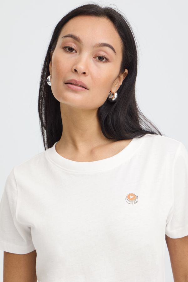 T-shirt col rond - 20618042 - Fransa