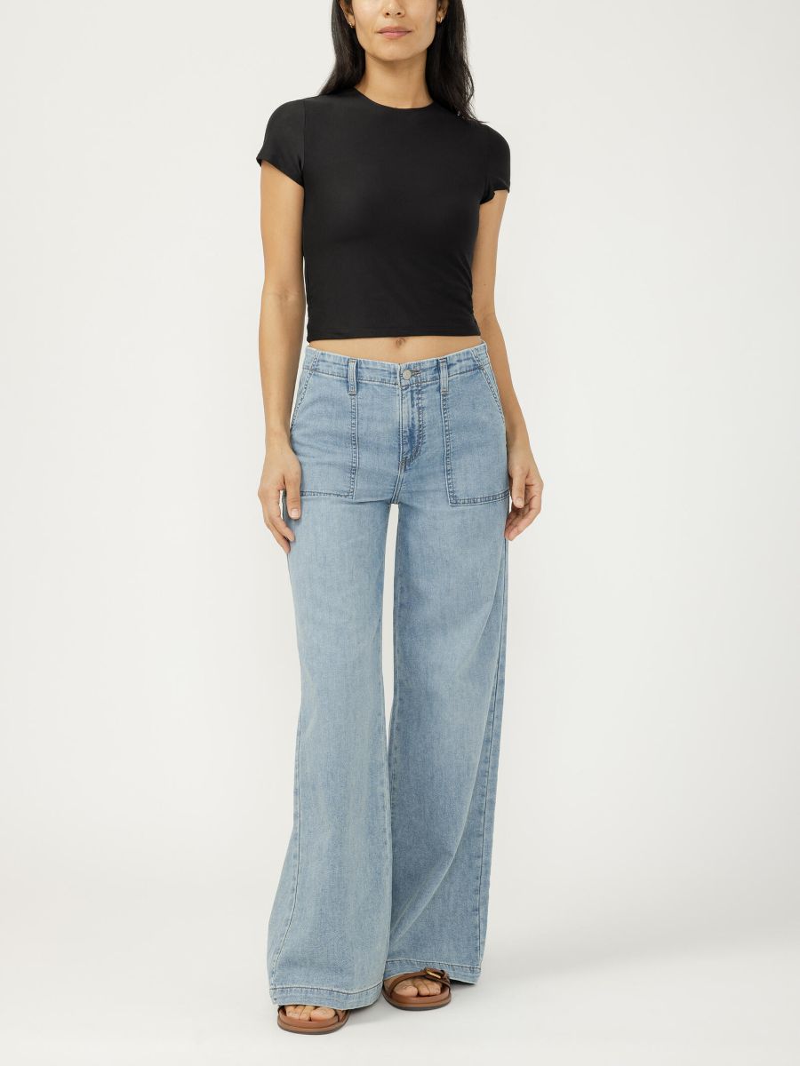 Jeans en tricot léger - L63902LWK201 - Silver Jeans
