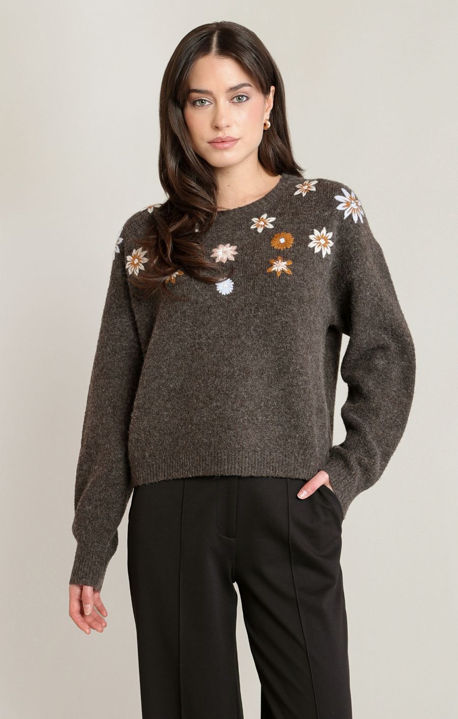 Chandail tricot broderie - 2827011 T - Black Tape