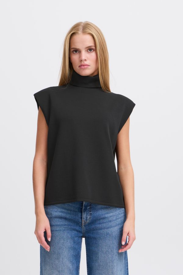 Camisole col roulé épaulettes