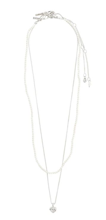 Arlet collier microperles et pendentif en coeur 2 en 1 - 632436001 - Pilgrim