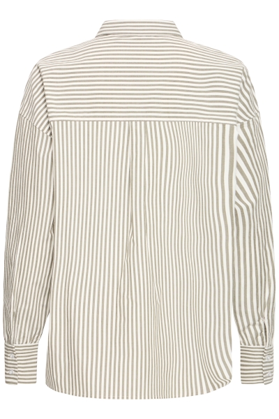 Chemise rayée manche longue - 20617471 - Fransa