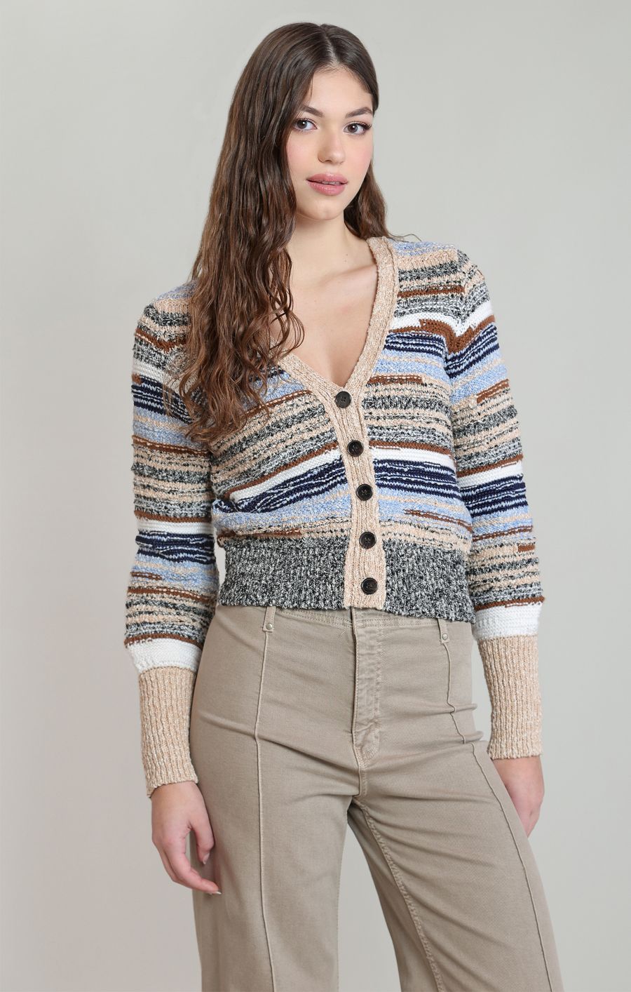 Cardigan tricot boutons - 2827251 D - Dex