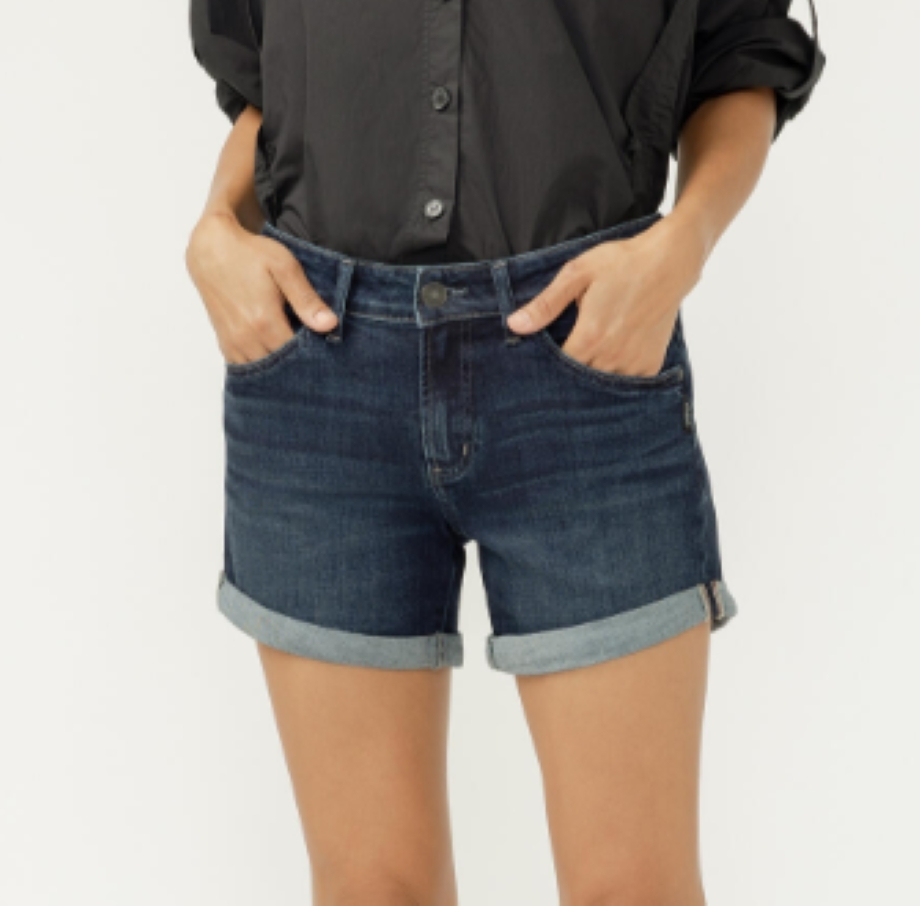 Short boyfriend taille mi-haute - L53216CVS495 - Silver Jeans