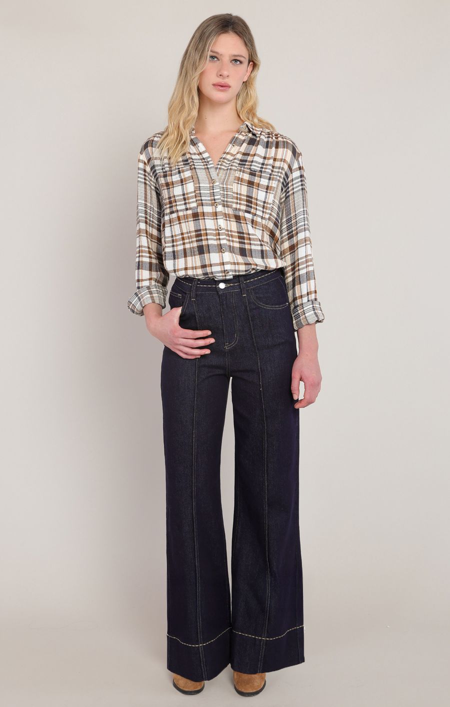 Blouse à carreaux - 2823723 DG - Room 34