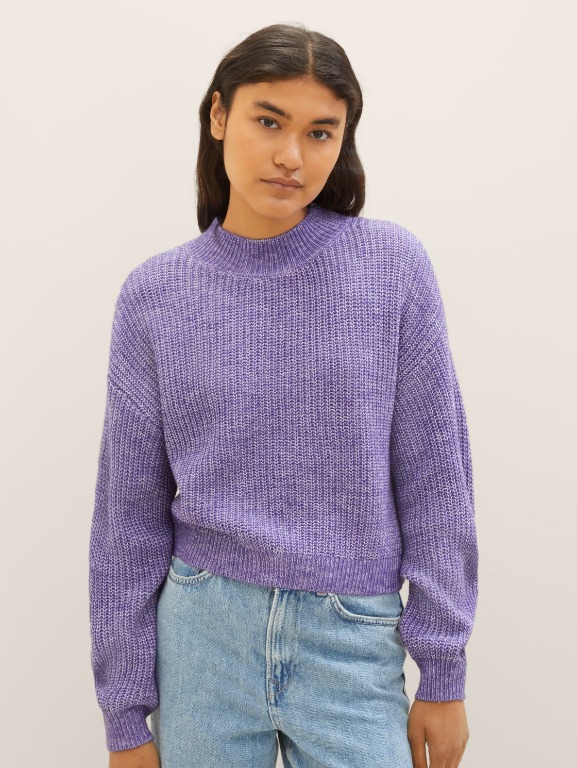 Chandail tricot manche longue col montant - seconde main - 1038128 - Tom Tailor