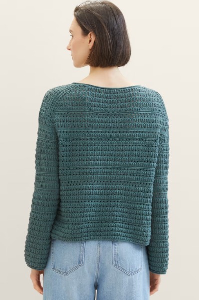 Chandail tricot de coton col rond