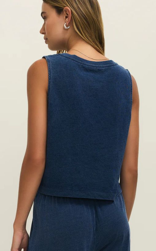 Top en jersey denim à col V Sloane - ZT253937 - Z Supply