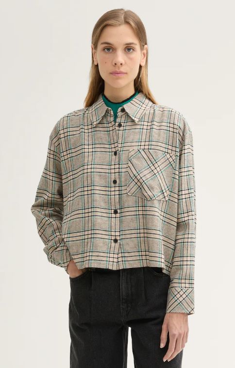 Chemise carreaux courte