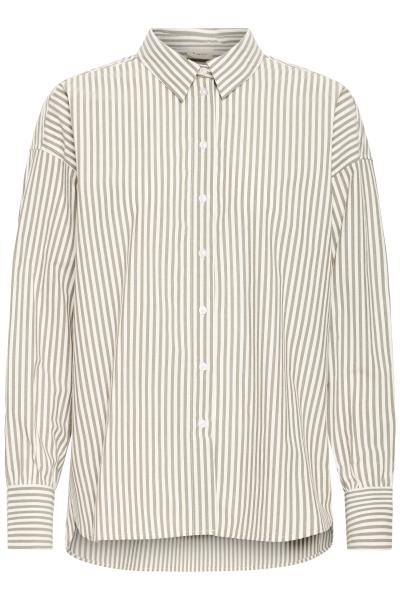 Chemise rayée manche longue - 20617471 - Fransa