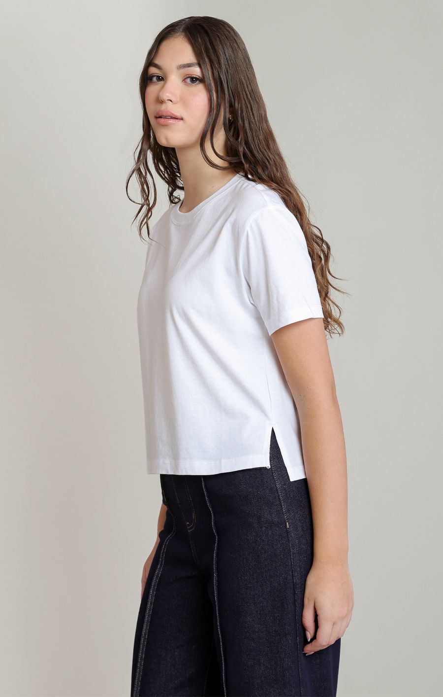 T-shirt basic col rond - 2824018 D - Dex
