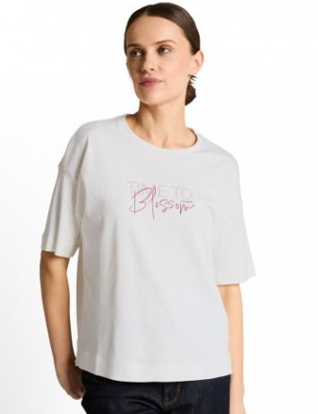 T-shirt col rond écriture - 1050835 - Tom Tailor