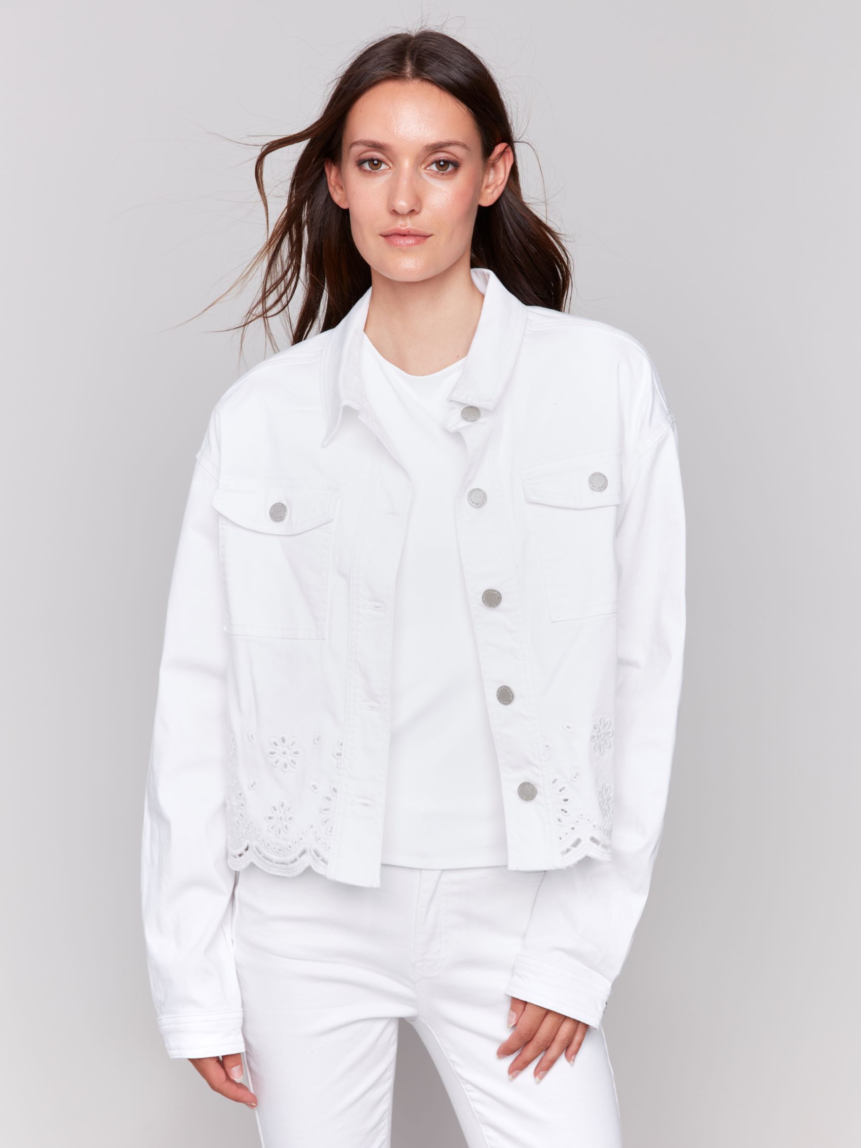 Veste jeans blanc 