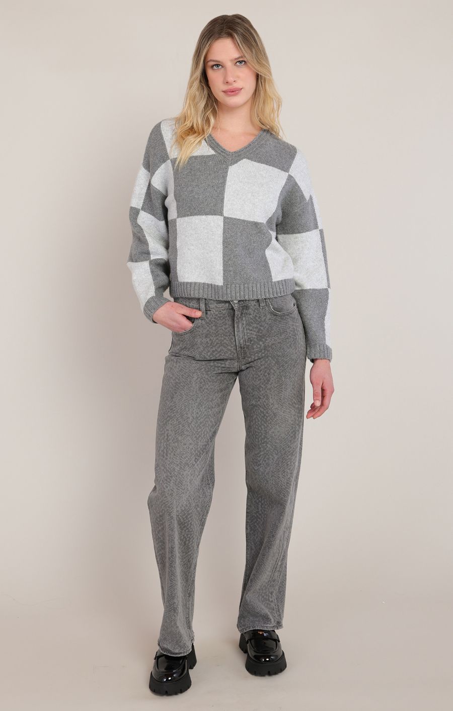 Chandail tricot v neck - 2827050 D - Dex