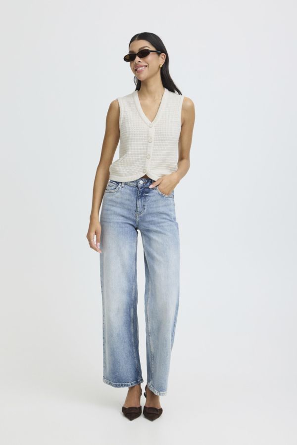 Débardeur tricot boutons