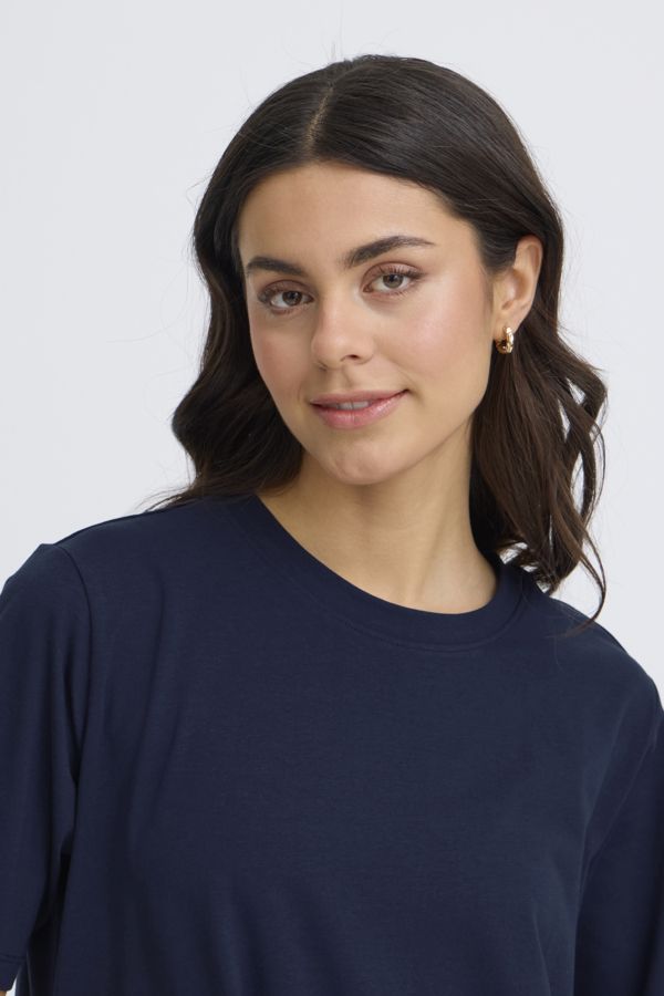 Robe 2 poches unie - 20617873 - Fransa