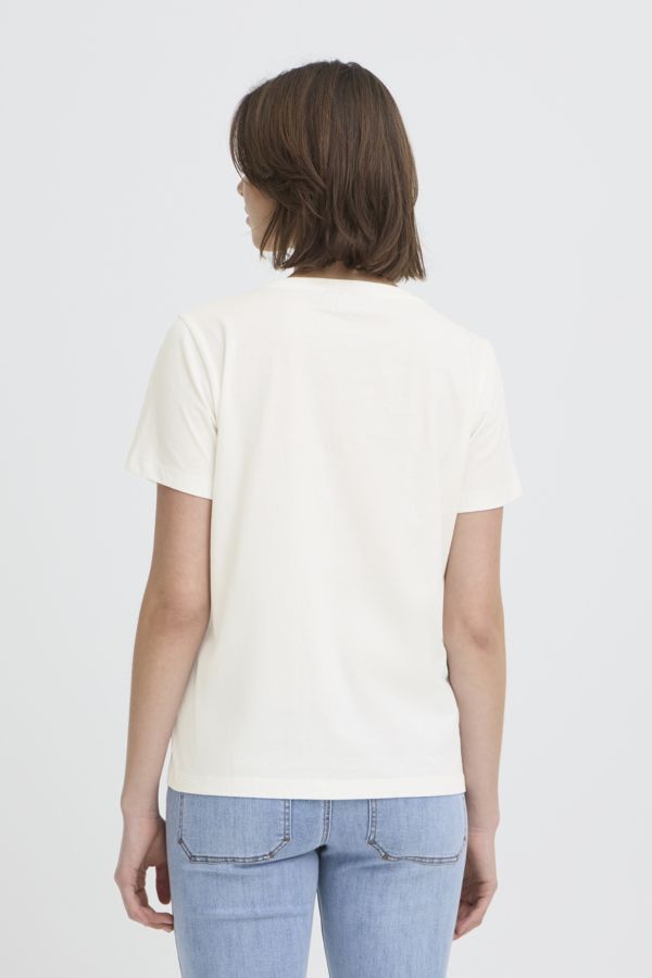 T-shirt col rond coeur - 20617603 - Fransa