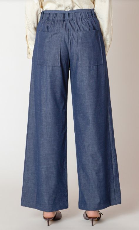 Pantalon jambes larges