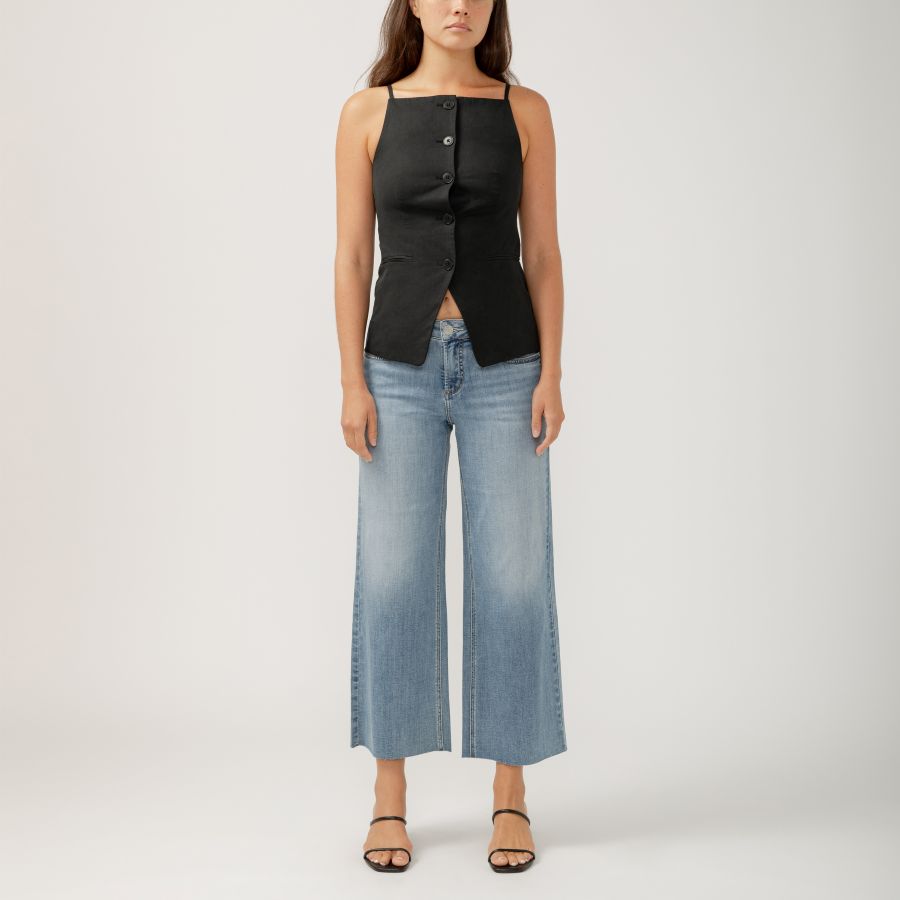 Jeans jambes larges - L93931CVS263 - Silver Jeans