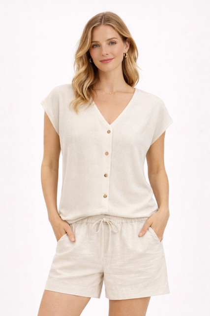 Veste à boutons - MOSPAW06399 - Mosaïc