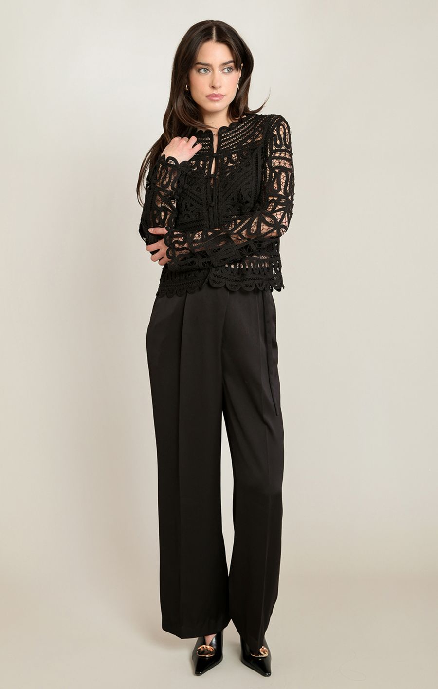 Blouse crochet - 2823514 T - Black Tape