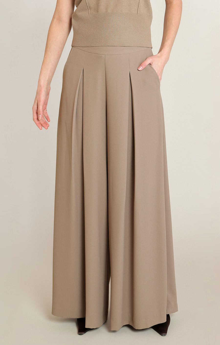 Pantalon taille haute à pinces - 2822712 T - Black Tape