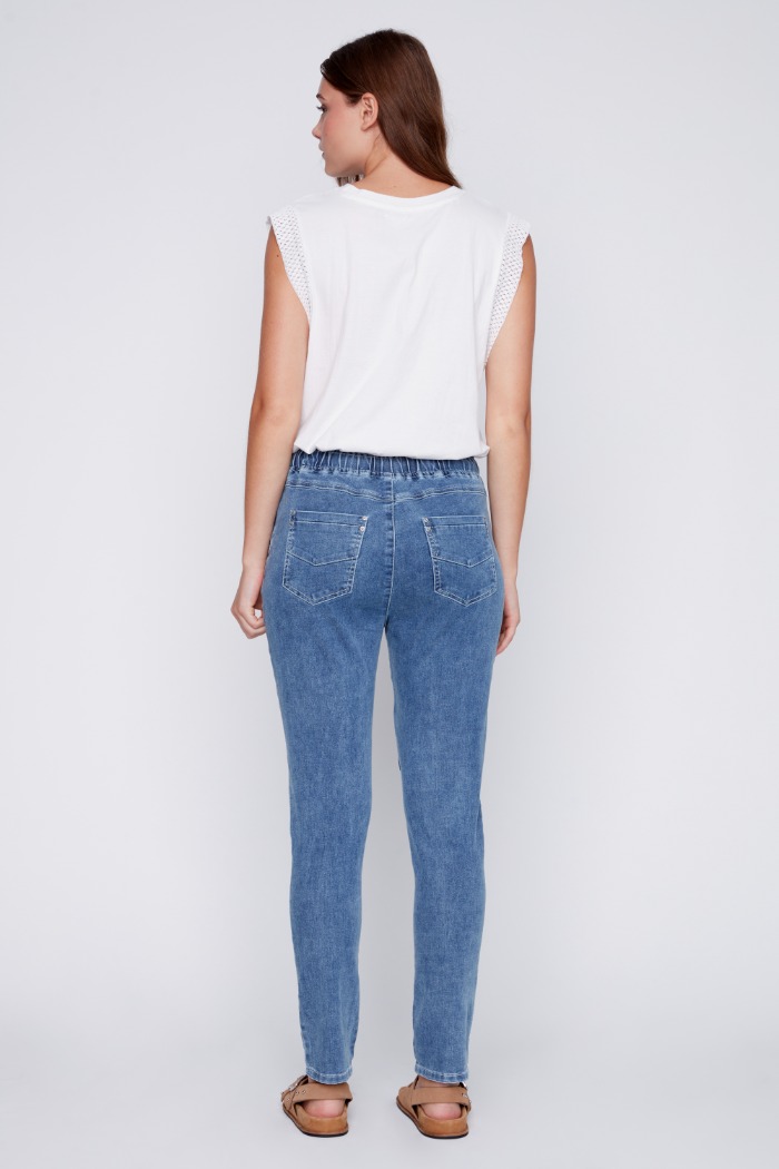 Jeans jogger jambe ajustée