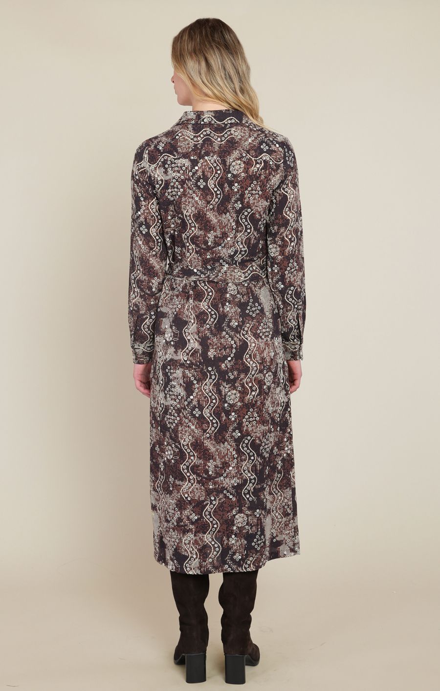 Robe chemisier motif