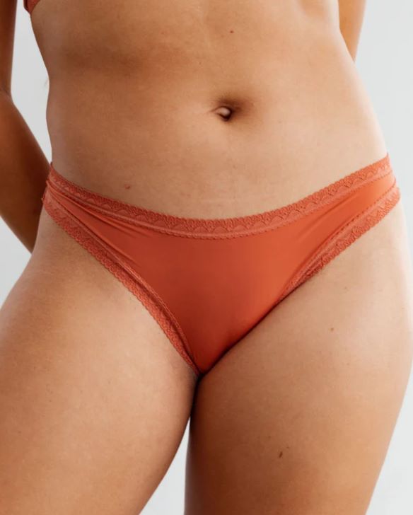 The micro Tanga bordure dentelle - 0229622 - Blush