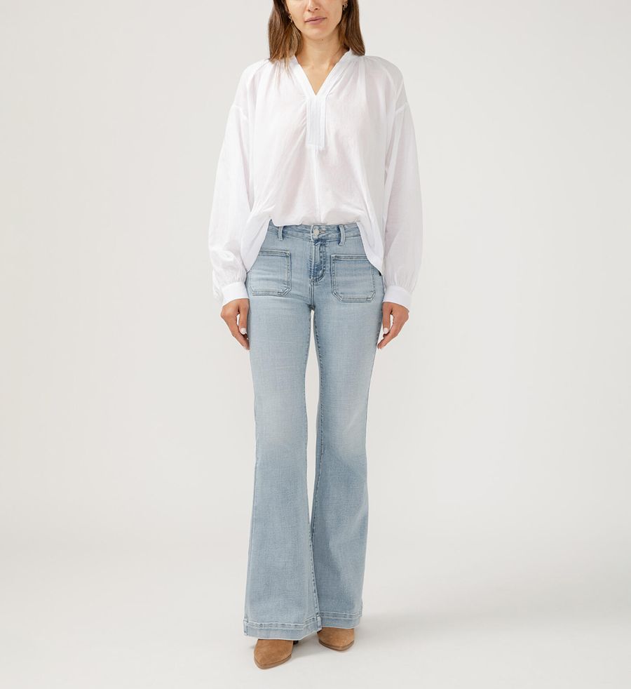 Jeans suki taille régulière flare - L93841ECF262 - Silver Jeans