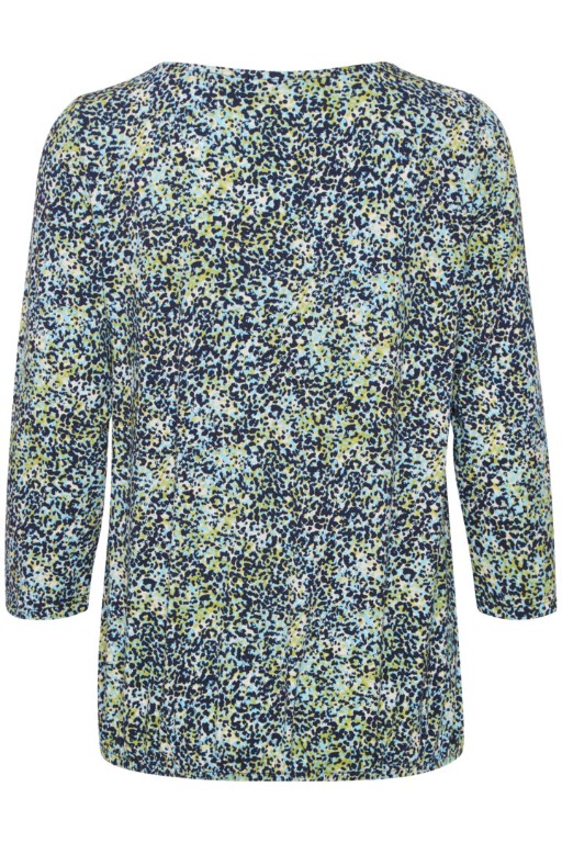 CHANDAIL MANCHE 3/4 MOTIF LÉGER VISCOSE
