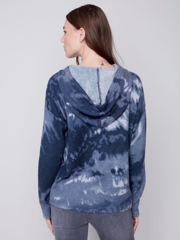 CHANDAIL CAPUCHON COEURS TRICOT LÉGER