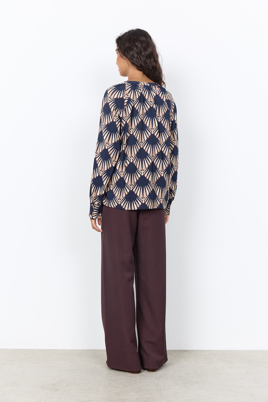 Blouse boutonnée motif - 41958 - Soya Concept