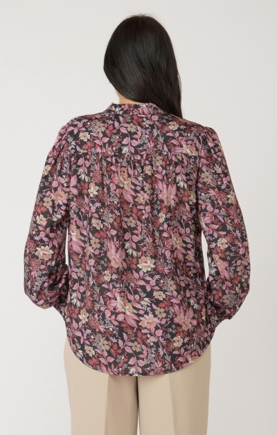 Blouse détails nid d'abeille