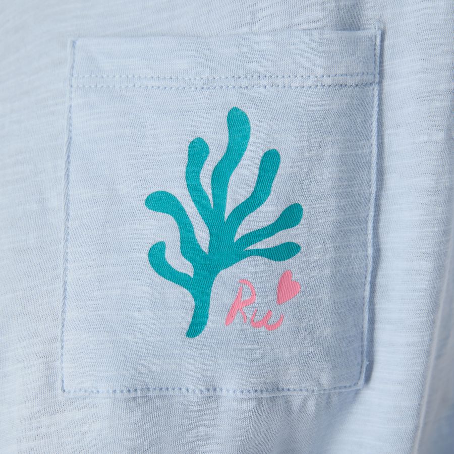 T-shirt à nouer au bas