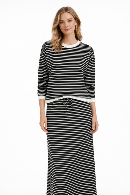 Jupe rayée longue - MOSPAW06404 - Mosaïc