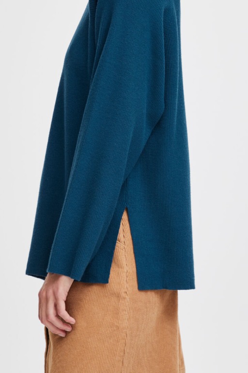 Chandail col roulé manche raglan