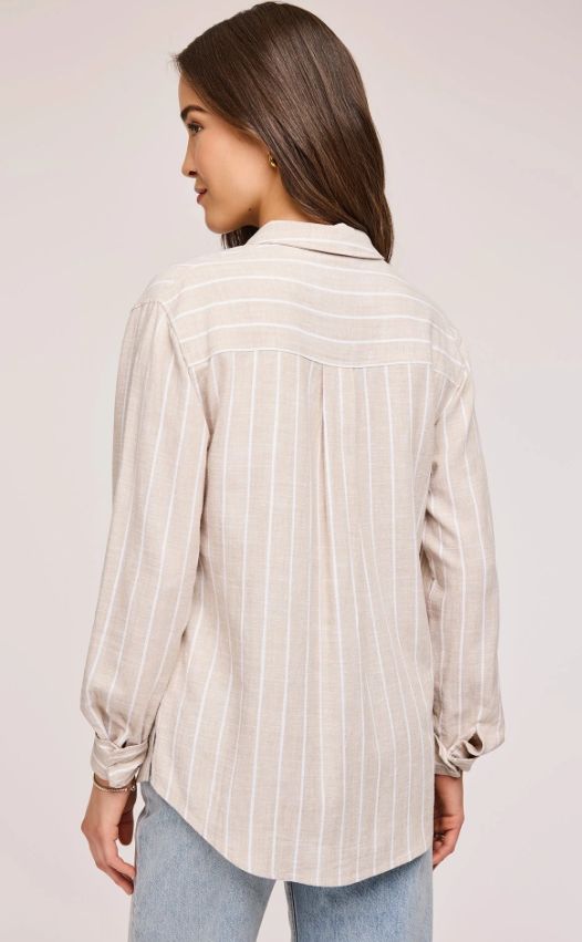 Blouse lignée ample