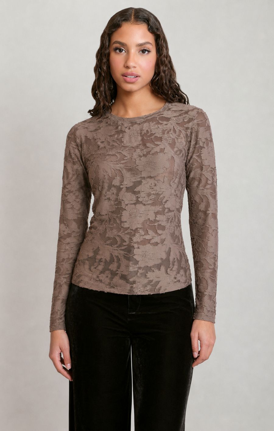 Chandail manche longue floral - 2824025 D - Dex